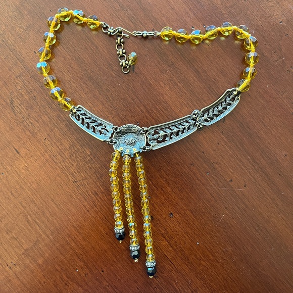 NIB La Vintage Vintage Tigress Asymmetrical Necklace - Picture 11 of 11